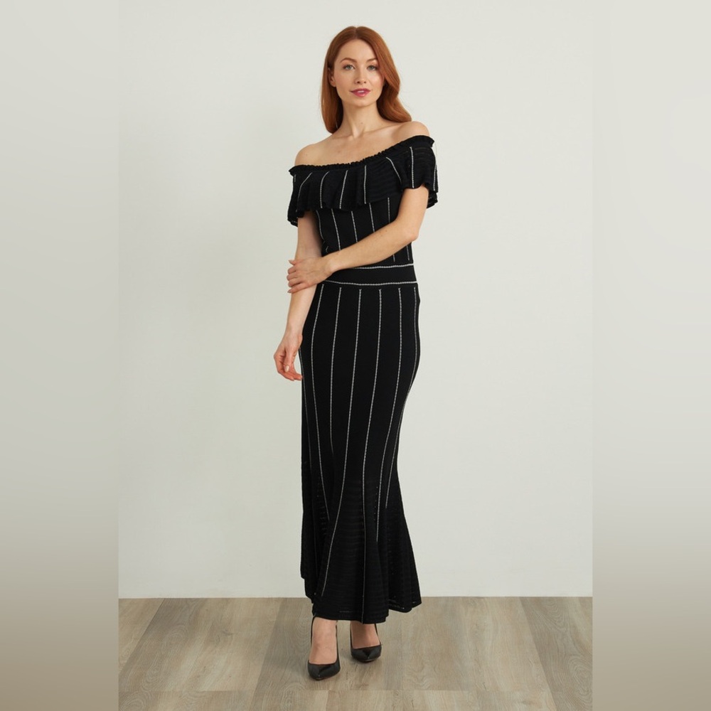 Joseph Ribkoff Tube Top Dress Style 212919 size m black maxi